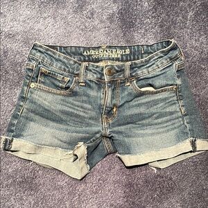 American Eagle Outfitters Blue Jean Shorts Classic Cut Size 2
